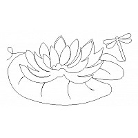 lily pad flower border